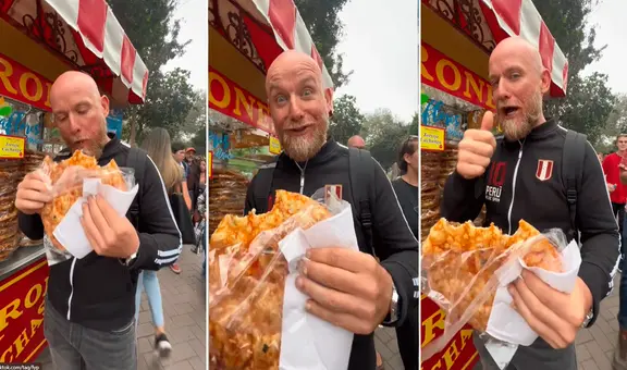 Extranjero prueba cachanga con miel en el parque KENNEDY y queda fascinado: “Me gusta mucho”