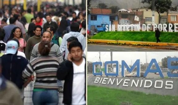 ¿Comas o San Martín de Porres? Conoce cuál es el distrito más poblado de Lima Norte