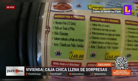Banquetes y suplementos alimenticios: revelan excesos en caja chica del Ministerio de Vivienda