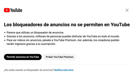 YouTube: ¿cómo evitar el aviso de 'Adblock prohibido' mientras escuchas música en tu PC?