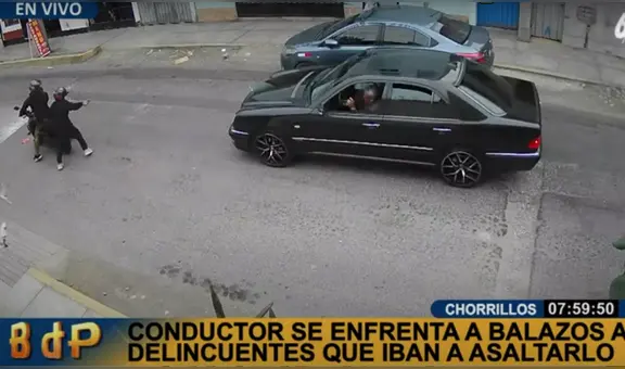 Chorrillos: conductor frustra asalto tras enfrentarse a balazos con delincuentes