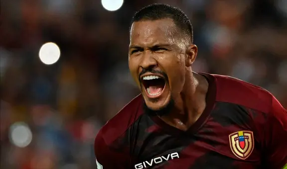 Salomón Rondón y el récord que alcanzará si juega contra Chile