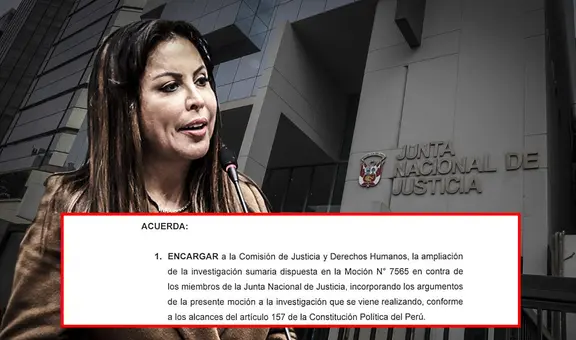 Congreso: Patricia Chirinos plantea ampliar investigación contra la JNJ