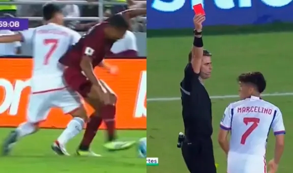 ¡Para fuera! Marcelino se va expulsado del partido entre Venezuela y Chile