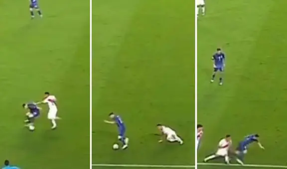 La jugada viral de Messi 'rompiéndole la cintura' a Yotún que ha dado la vuelta al mundo