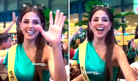 ¡Perú! Luciana Fuster es recibida entre gritos y aplausos en Ho Chi Minh para la final del MGI