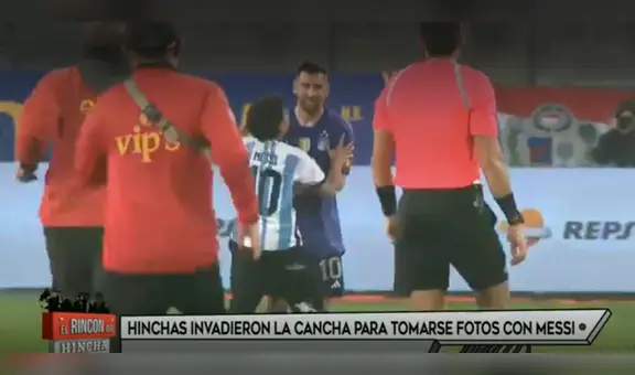 El noble gesto que tuvo Lionel Messi con los hinchas que se metieron a la cancha para tomarse foto