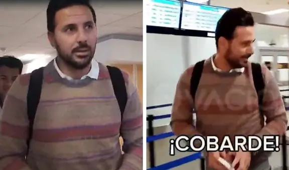Claudio Pizarro respondió a hincha que le gritó "pecho frío": "Cobarde, de atrás nomás gritas"