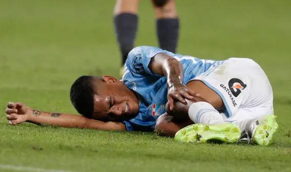 Grimaldo terminó en muletas tras jugar un amistoso con Sporting Cristal luego del Perú vs. Argentina