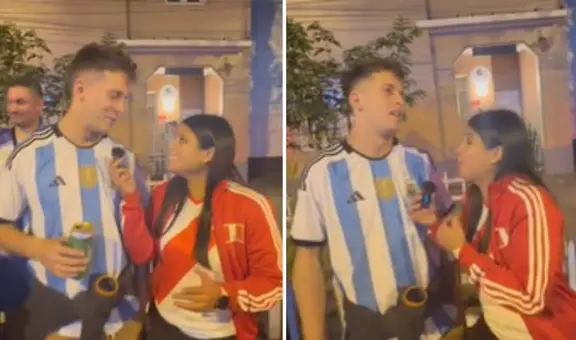 Hincha argentino asombra al responder si se pondría la camiseta de Perú: “Nosotros no hacemos eso”