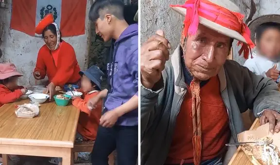 Familia cusqueña probó por primera vez pollo a la brasa: “No se necesitan lujos para ser felices”