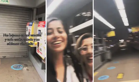 Peruanas bajan en la estación Javier Prado del Metropolitano de Lima y quedan encerradas: “Suele pasar”