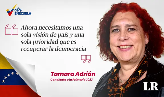 ENTREVISTA | Tamara Adrián: "La diferencia entre mi candidatura y las otras es que en la mía no hay ofrecimientos populistas"