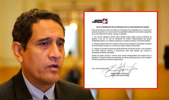 Mesías Guevara rechaza posible remoción de miembros de la JNJ: "No a la ruptura de poderes"