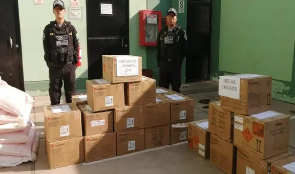 Puno: incautan más de una tonelada de explosivos en La Rinconada