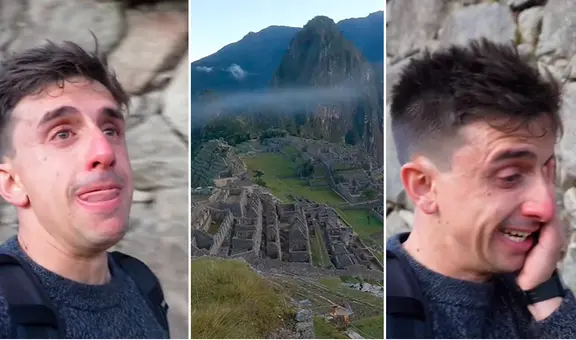 Italiano visita MACHU PICCHU en CUSCO por primera vez y llora de emoción: "Perú es una maravilla”