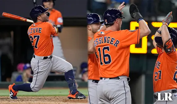 Con un jonronazo de Altuve, los Astros ganaron 5-4 a Rangers y están a un paso de la Serie Mundial