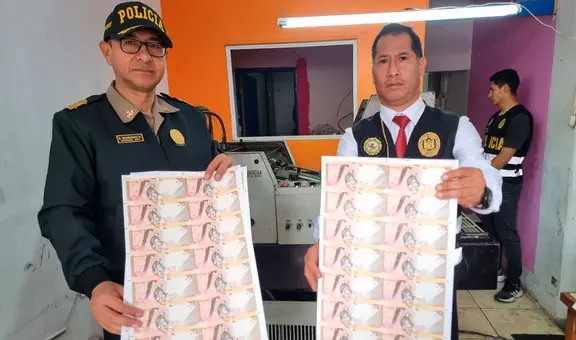 ¡In fraganti! Capturan a estafadores en local de Breña cuando imprimían 8 millones de soles