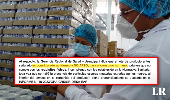 Qali Warma confirma que leche Bonlé de Gloria no es apta para el consumo