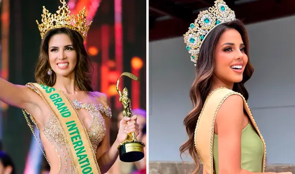 Majo Lora, peruana que ganó el Miss Grand International en 2017, brinda su apoyo a Luciana Fuster
