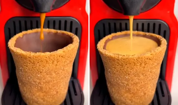 ¡Todo se puede comer! Conoce aquí cómo preparar fácil y rápido un vaso comestible de café