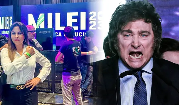 Patricia Chirinos viajó a Argentina y apoyó a Javier Milei durante las elecciones