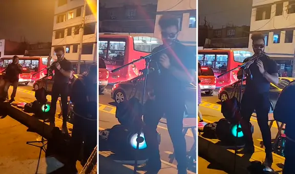 The Weeknd peruano ofrece espectacular show en plena calle y usuarios bromean: “Para él sí me alcanza”