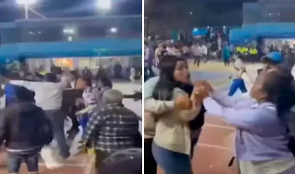 Huaral: cuadrillas del Señor de los Milagros se agarran a golpes durante campeonato de fútbol