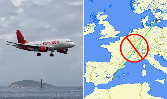 ¿Por qué los aviones nunca vuelan en línea recta? Esta es la sorprendente razón