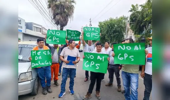 Transportistas de Trujillo acataron protesta contra Osinergmin