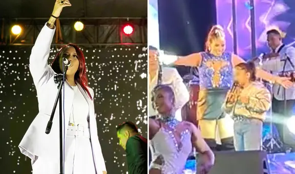 Azucena Calvay presentó a su 'hermanita' menor en concierto y cantaron juntas: “Bonita voz”