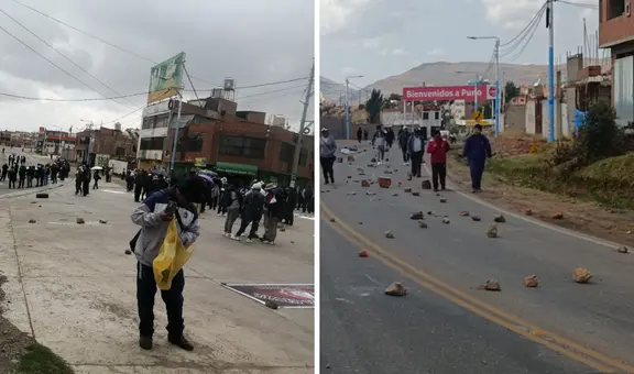 Docentes de la UNA Puno bloquean vía a Juliaca en huelga indefinida por homologación de sueldos