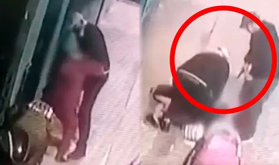 Delincuentes armados empujan y asaltan a adulta mayor en la puerta de su casa