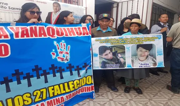 Arequipa: familiares de los 27 mineros fallecidos en incendio exigen se acelere investigación
