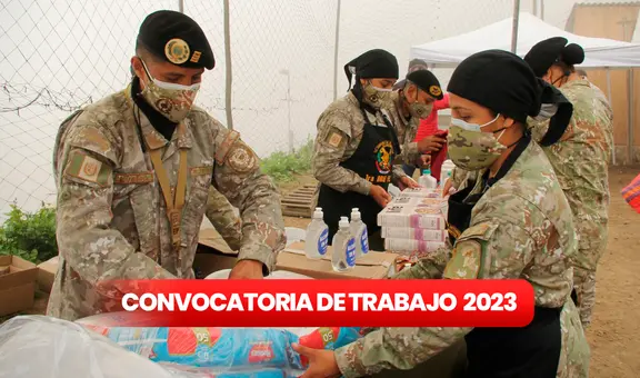 ¿Eres profesional o dominas un oficio? Ejército del Perú ofrece más de 40 empleos : ¿cómo postular?