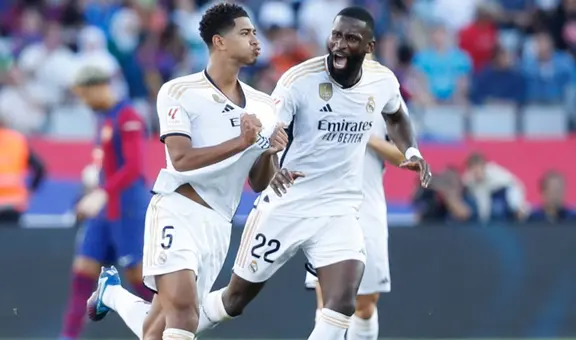 Real Madrid venció 2-1 al Barcelona y es el único líder de LaLiga EA Sports