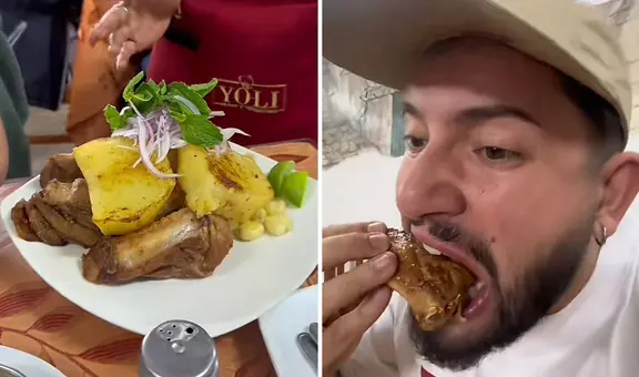Turistas españoles prueban chicharrón en Cusco y quedan maravillados: "Está tan sabroso"