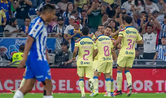América goleó 3-0 a Monterrey y se consolida como líder del Torneo Apertura en la Liga MX