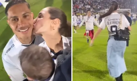 Así fue la emotiva reacción de Paolo Guerrero al ver a Ana Paula y su hijo tras ganar la Copa Sudamericana