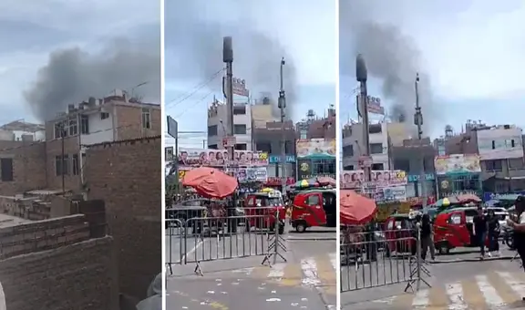 SMP: reportan incendio de grandes magnitudes a metros de Plaza Norte