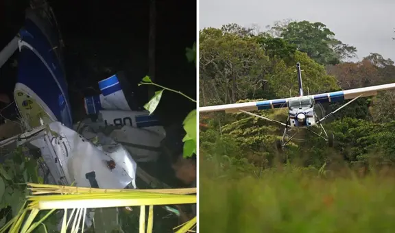 Pucallpa: accidente de avioneta deja a piloto fallecido y copiloto herido