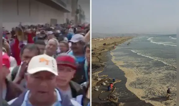 Cercado de Lima: pescadores afectados por derrame de Repsol exigen cumplimiento de contrato