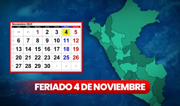 Feriado 4 de noviembre: ¿cuál es la única ciudad del Perú que tiene este día libre y por qué?