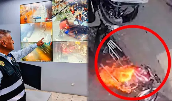 El Agustino: comerciantes lanzan advertencia a extorsionadores incendiando mototaxis de delincuentes