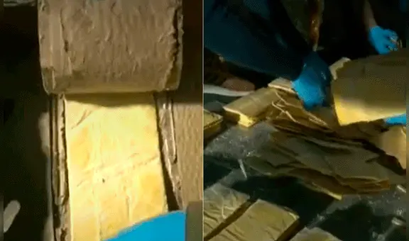 Callao: PNP incauta más de 300 kilos de droga adherida a paños de limpieza que iban a Italia