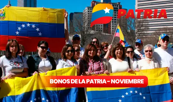 Bonos de la Patria: revisa los subsidios que llegan del 1 al 7 de noviembre