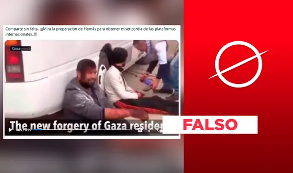 Video no evidencia a Hamás poniendo “sangre falsa” a gazatíes en la actual guerra