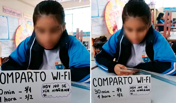 Escolar alquila WI-FI a compañeros de colegio en PERÚ y usuarios afirman: "Mente de tiburón"