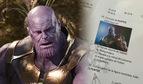 Profesor de Ica realiza pregunta sobre Marvel en examen para no jalar a alumnos: "Thanostálgico"