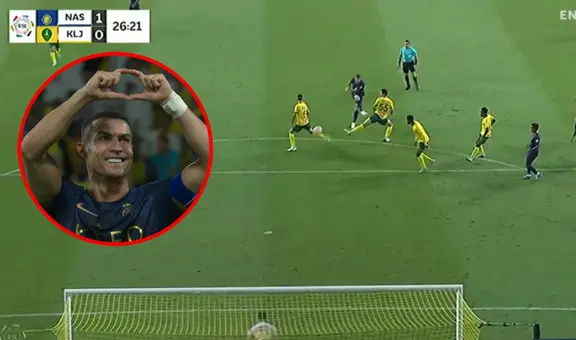 Cristiano Ronaldo dejó en el suelo a rival, anotó un golazo e hizo una emotiva dedicatoria a Georgina